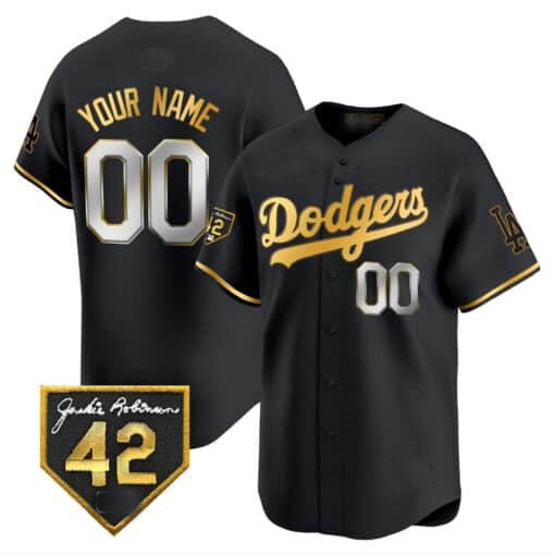 Custom Los Angeles Dodgers 2024 Jackie Robinson Patch Vapor Premier Limited ?All Stitched Baseball Jersey