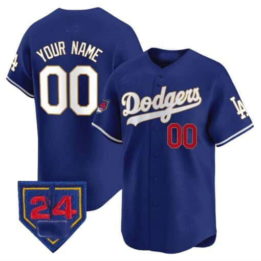 Custom Los Angeles Dodgers 2024 Spring Training Patch Vapor Premier Limited ?All Stitched Baseball Jersey