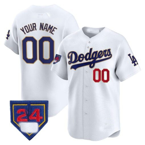 Custom Los Angeles Dodgers 2024 Spring Training Patch Vapor Premier Limited ?All Stitched Baseball Jersey