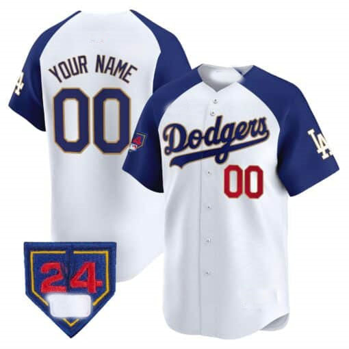 Custom Los Angeles Dodgers 2024 Spring Training Patch Vapor Premier Limited ?All Stitched Baseball Jersey
