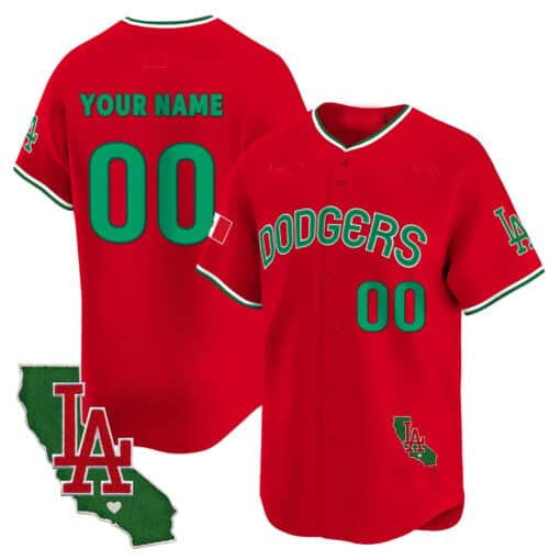 Custom Los Angeles Dodgers Mexico California Patch Vapor Premier Limited V3 ?All Stitched Baseball Jersey