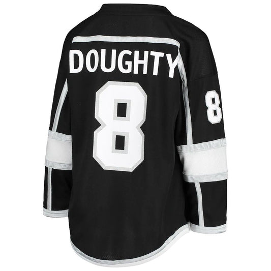LA.Kings #8 Drew Doughty Home Replica Player Jersey Black Stitched American Hockey Jerseys