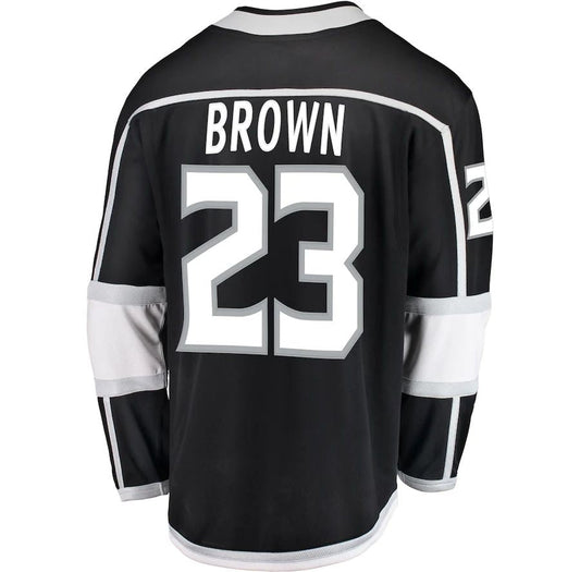 LA.Kings #23 Dustin Brown Fanatics Branded Breakaway Player Jersey Black Stitched American Hockey Jerseys