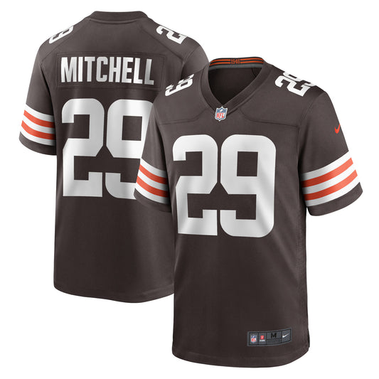 Cleveland Browns Cameron Mitchell Brown Team Game Jersey