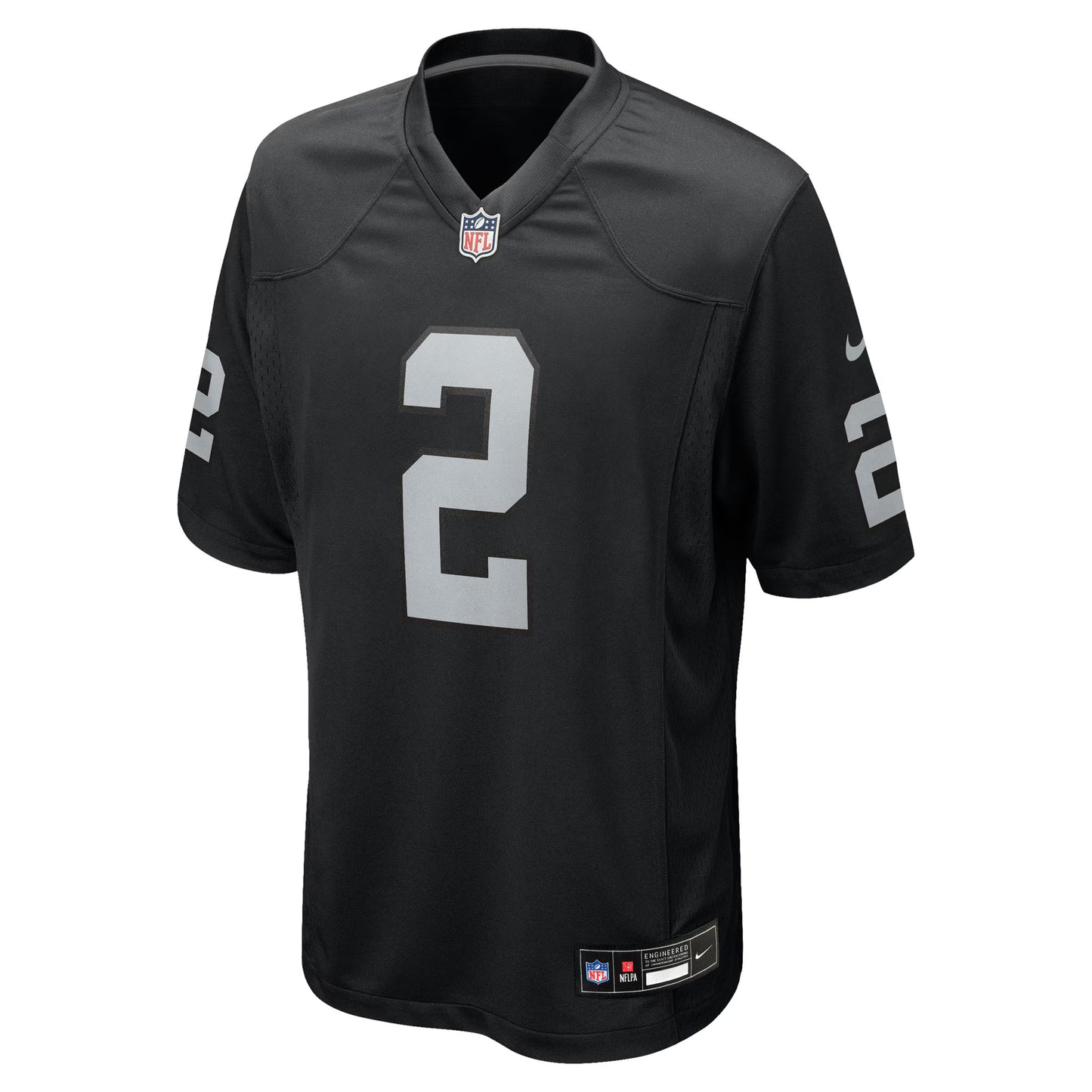 Las Vegas Raiders Ashton Jeanty Black 2025 NFL Draft First Round Pick Game Jersey