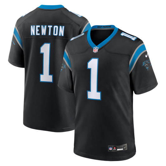 Carolina Panthers Cam Newton Black Team Retired Game Jersey