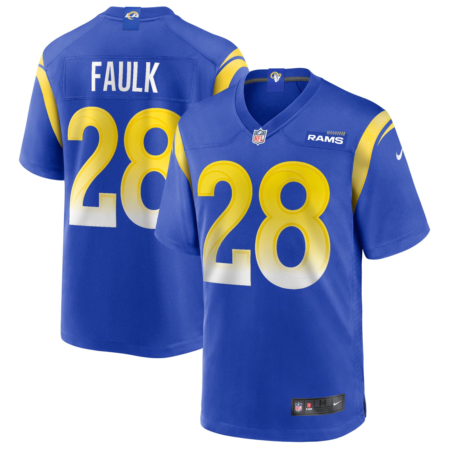 Los Angeles Rams Marshall Faulk Royal Game Retired Player Jersey