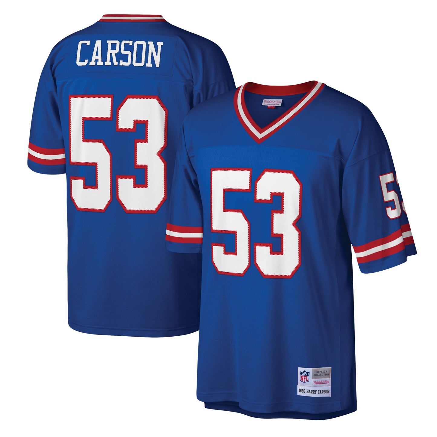 New York Giants Harry Carson Mitchell & Ness Royal Legacy Replica Jersey