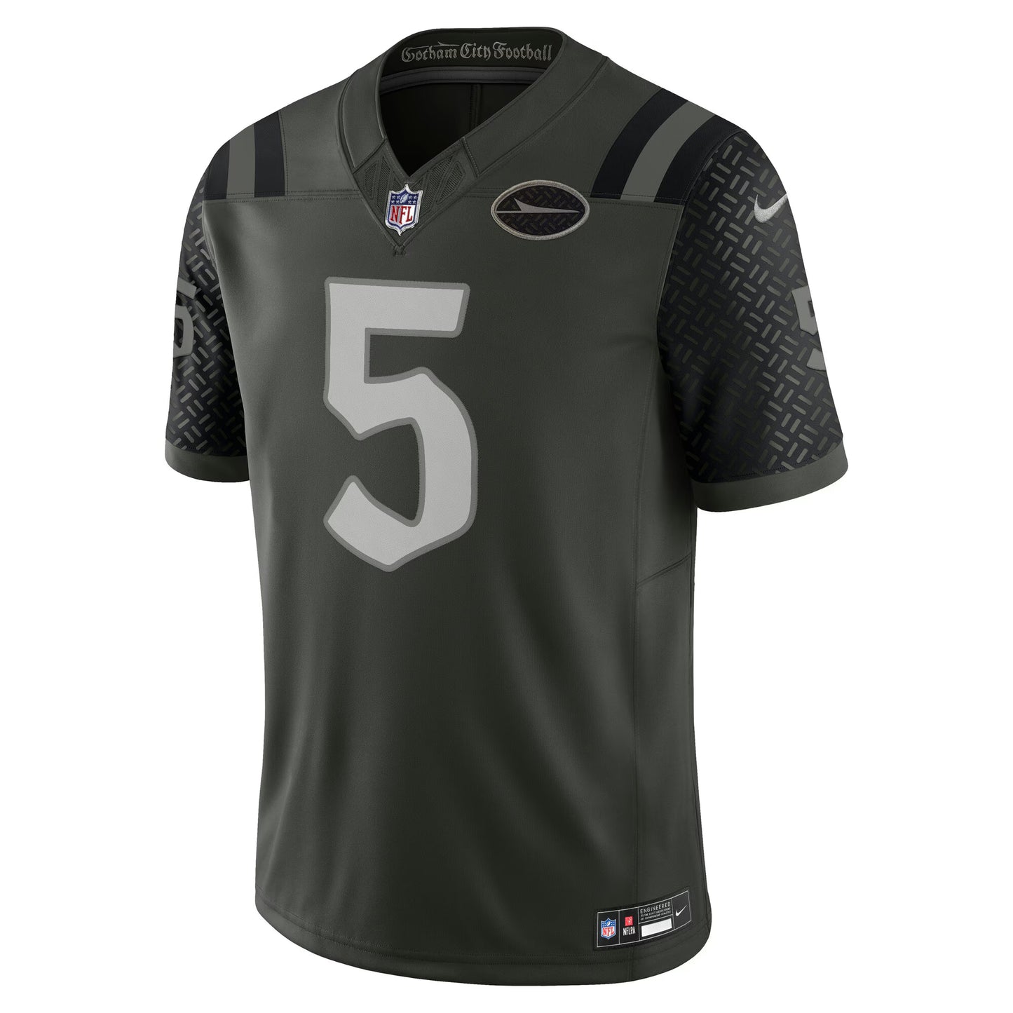 New York Jets Garrett Wilson Gotham Green 2025 Rivalries Collection Limited Jersey