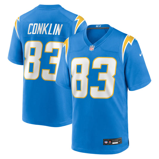 Los Angeles Chargers Tyler Conklin Powder Blue Team Game Jersey