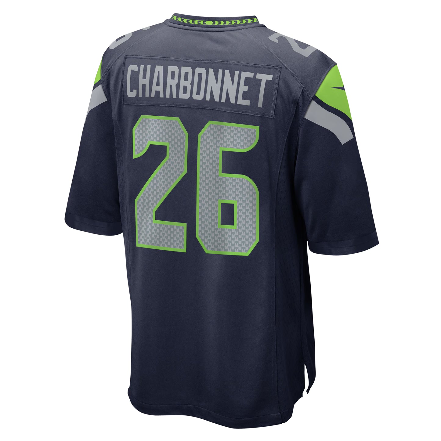 Seattle Seahawks Zach Charbonnet College Navy Game Jersey