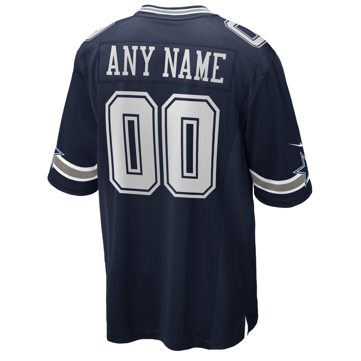 Dallas Cowboys Navy Custom Game Jersey