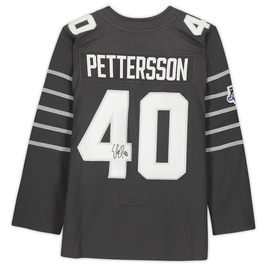 V.Canucks #40 Elias Pettersson   Gray 2020 All-Star Jersey Stitched American Hockey Jerseys