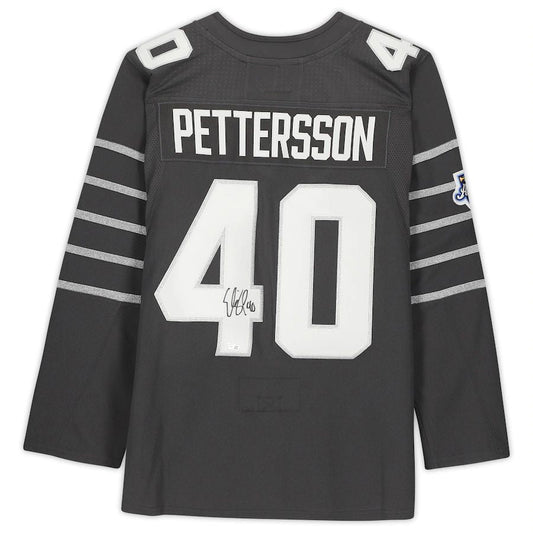V.Canucks #40 Elias Pettersson   Gray 2020 All-Star Jersey Stitched American Hockey Jerseys