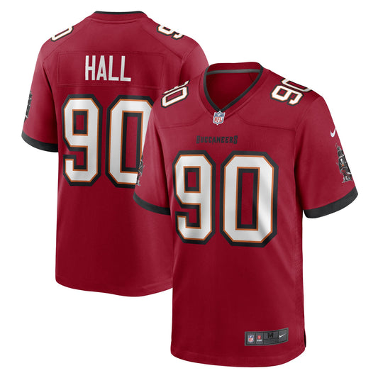 Tampa Bay Buccaneers Logan Hall Red Game Player Jersey