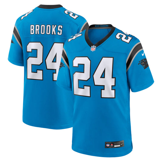 Carolina Panthers Jonathon Brooks Blue Alternate Game Player Jersey