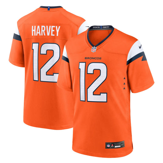 Denver Broncos RJ Harvey Orange Team Game Jersey