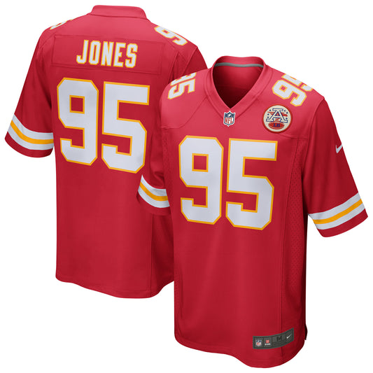 Kansas City Chiefs Chris Jones Red Game Jersey