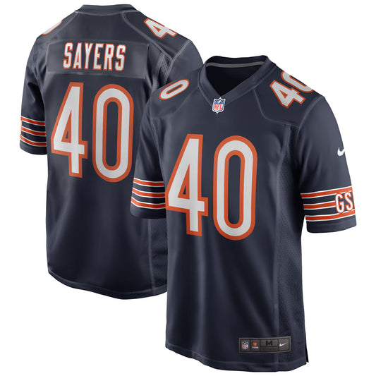 Chicago Bears Gale Sayers Navy Game Retired Player Jersey