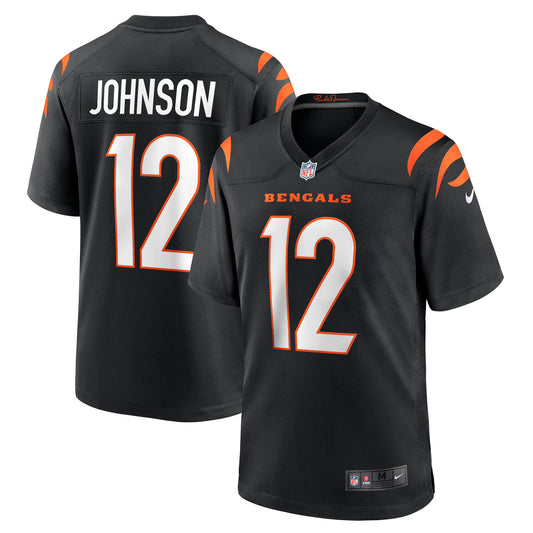 Cincinnati Bengals Tyron Johnson Black Home Game Player Jersey