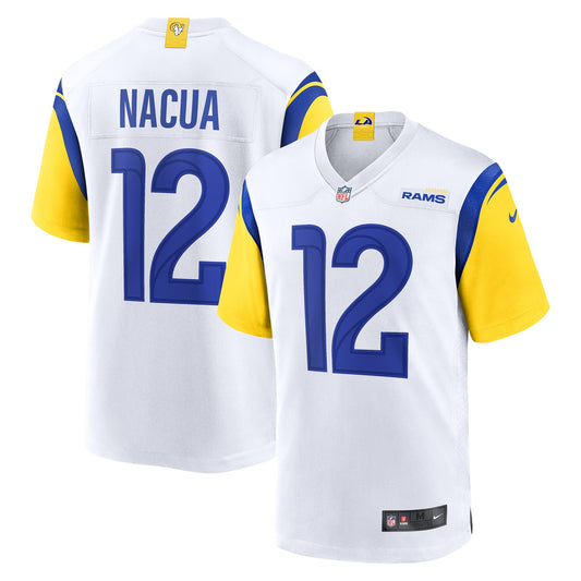 Los Angeles Rams Puka Nacua White Game Player Jersey
