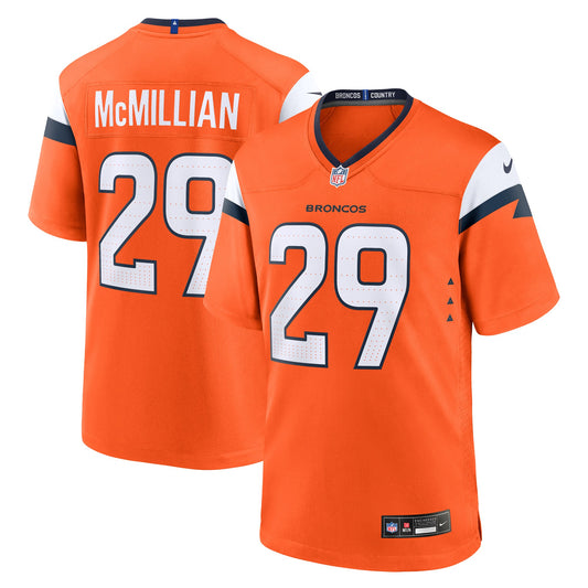 Denver Broncos Ja'Quan McMillian Orange Team Game Jersey