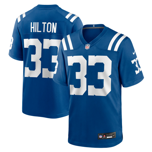 Indianapolis Colts Mike Hilton Royal Team Game Jersey