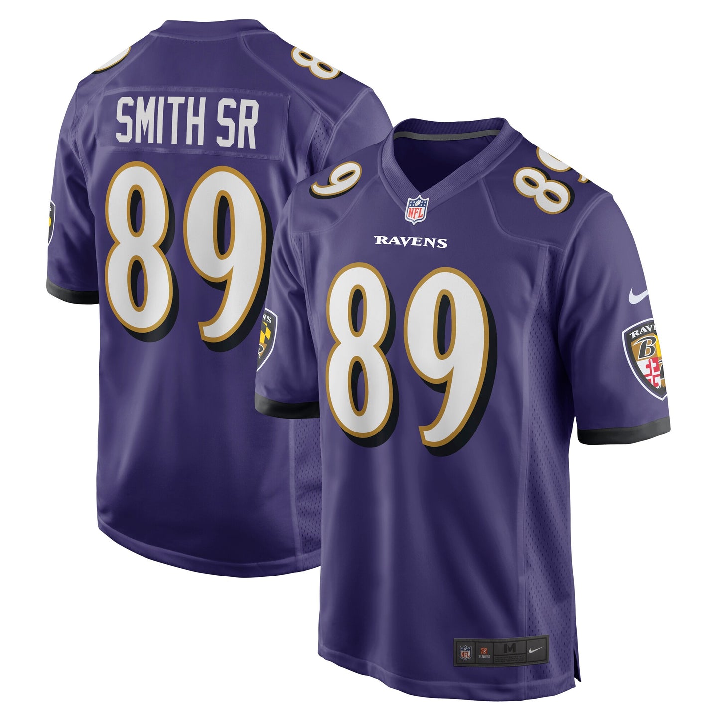 Baltimore Ravens Steve Smith Sr. Purple Retired Player Game Jersey