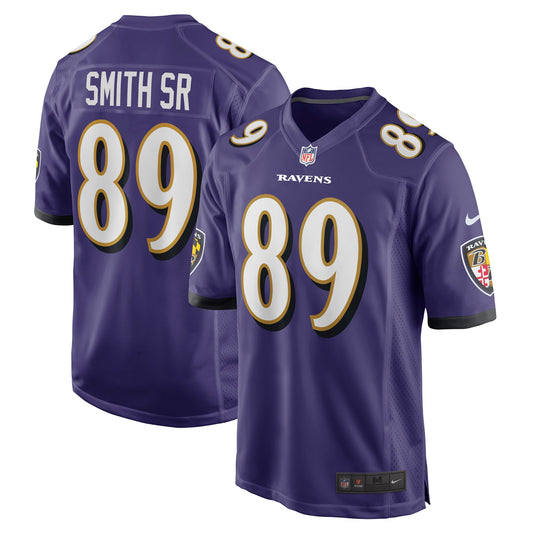 Baltimore Ravens Steve Smith Sr. Purple Retired Player Game Jersey