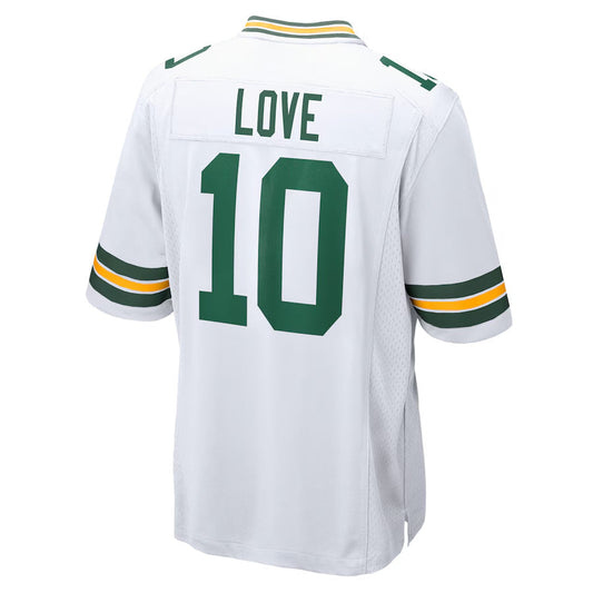 GB.Packers #10 Jordan Love Player White Game Replica Stitched Football Jerseys