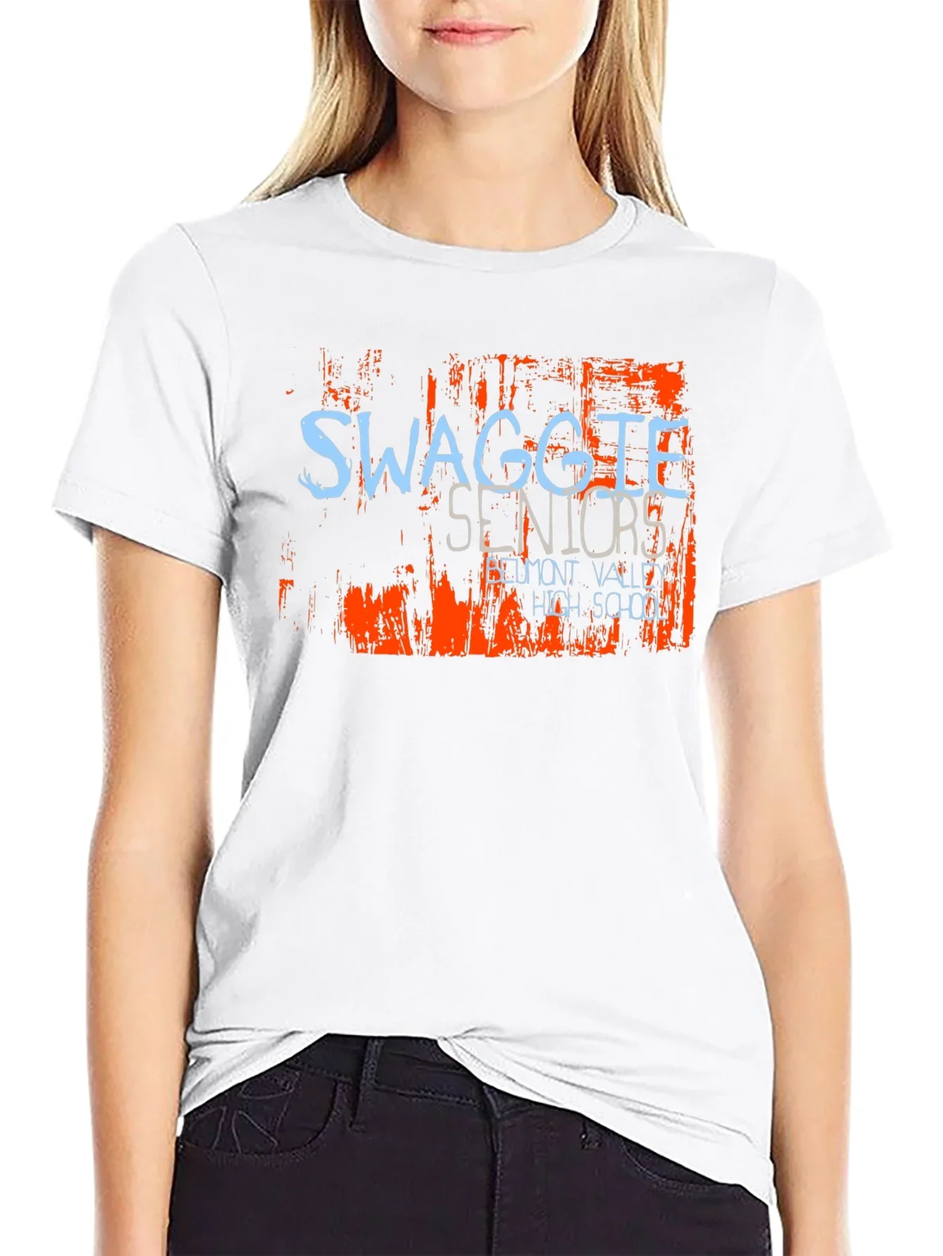 Swaggle Seniors High School Black T-Shirt