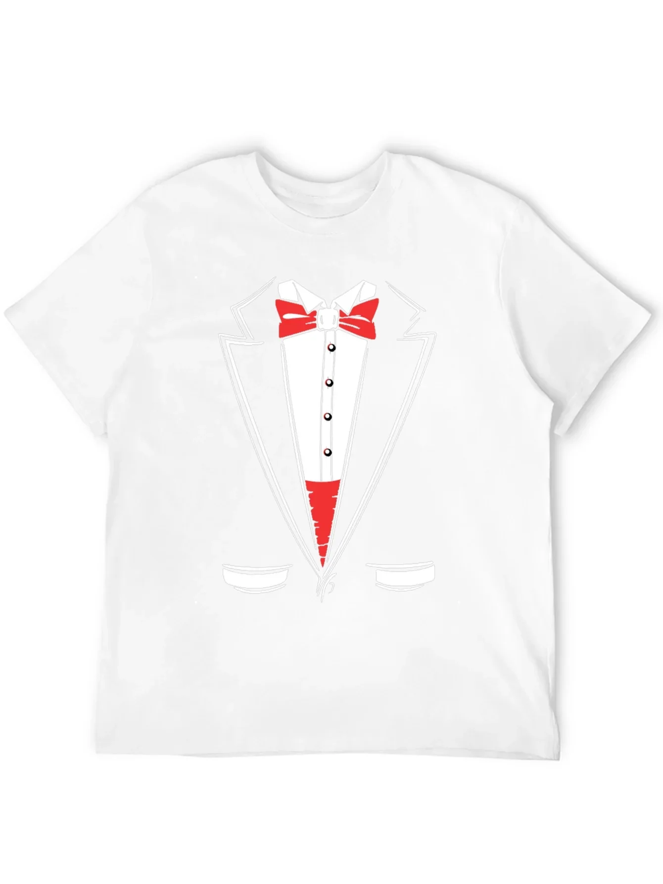 Tuxedo Graphic Print Crewneck T-Shirt