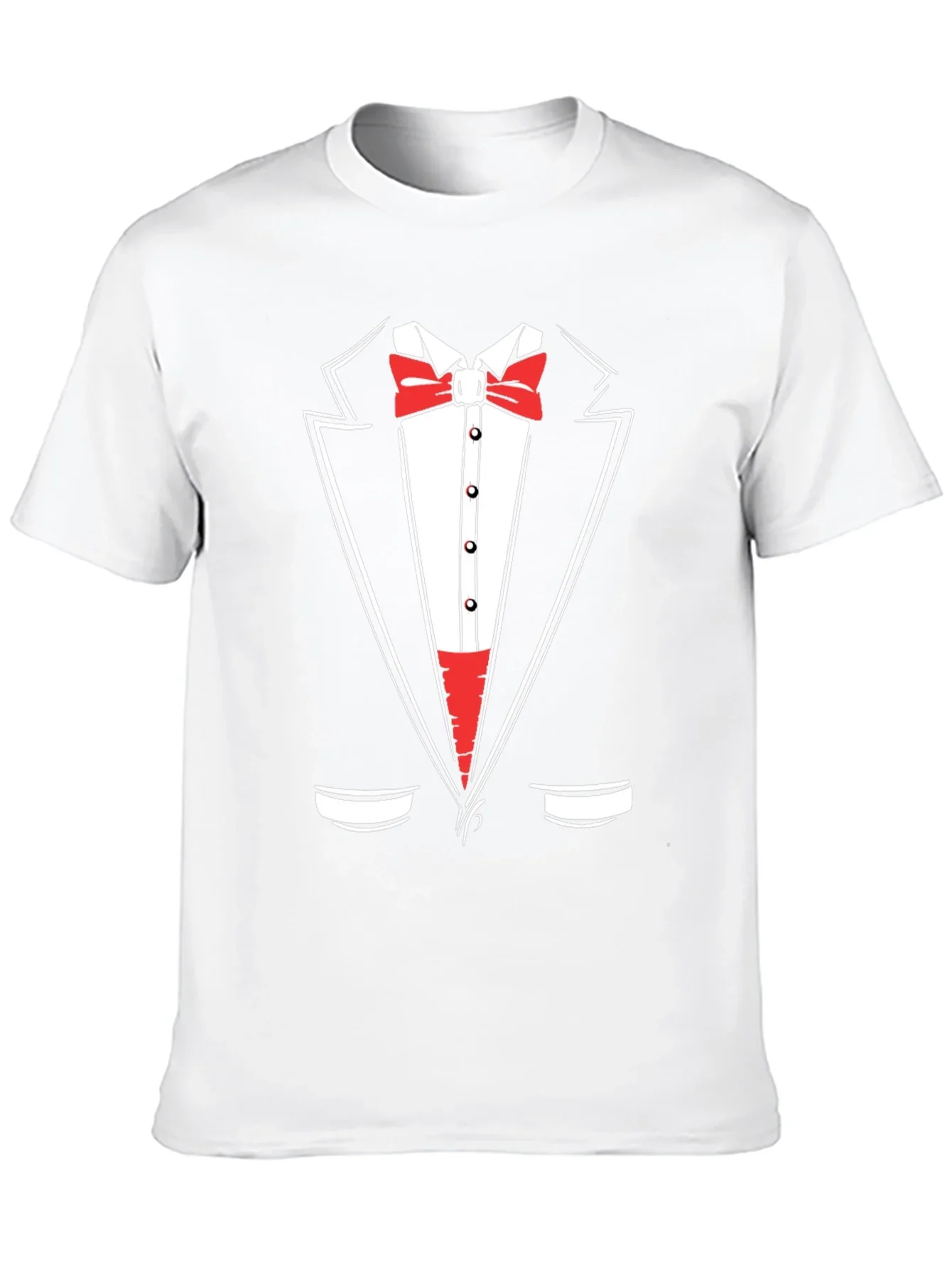 Tuxedo Graphic Print Crewneck T-Shirt