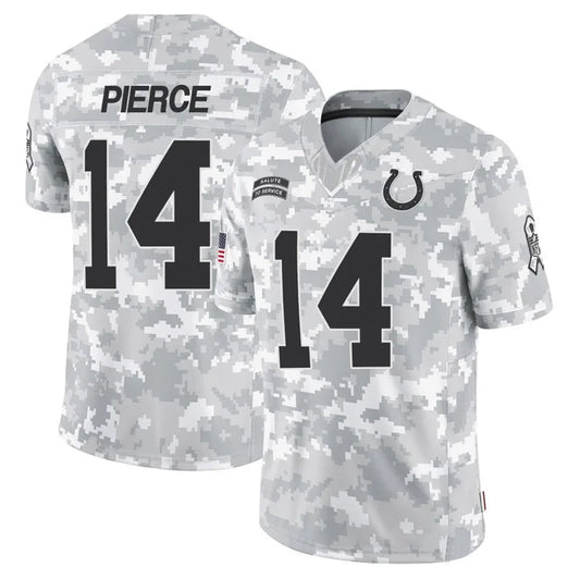 IN.Colts #14 Alec Pierce Player Arctic Camo Salute to Service Limited Football Jerseys