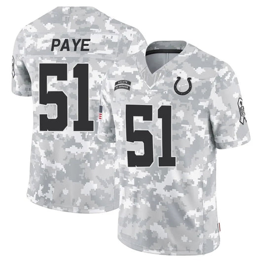 IN.Colts #51 Kwity Paye Player Arctic Camo Salute to Service Limited Football Jerseys