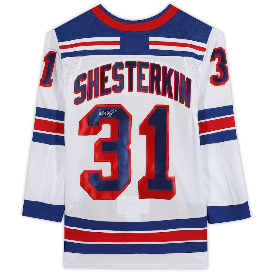 NY.Rangers #31 Igor Shesterkin   White Jersey Stitched American Hockey Jerseys