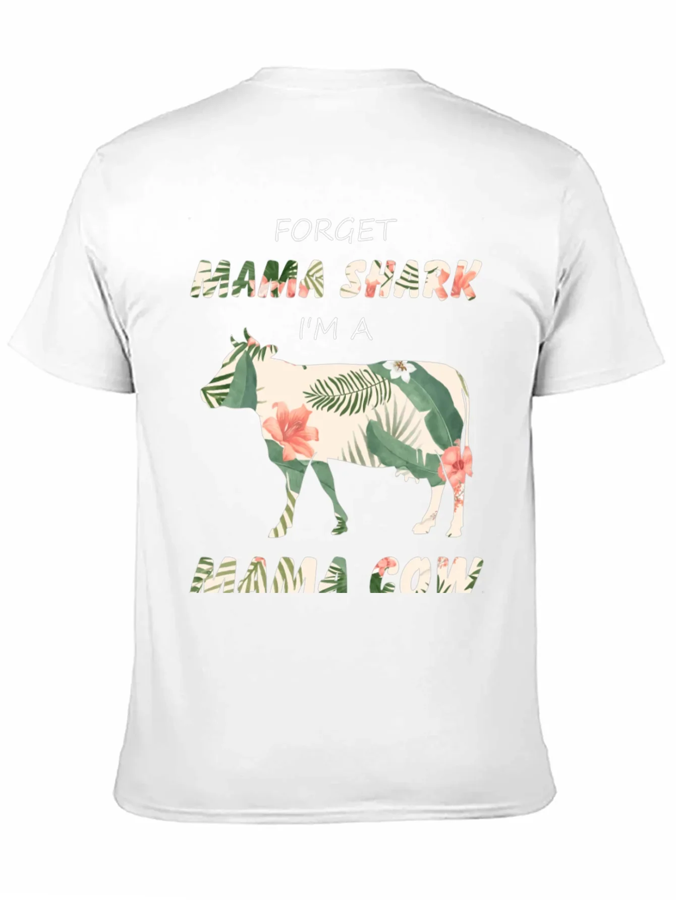Mama Cow Graphic Tee - Floral Cow Shirt
