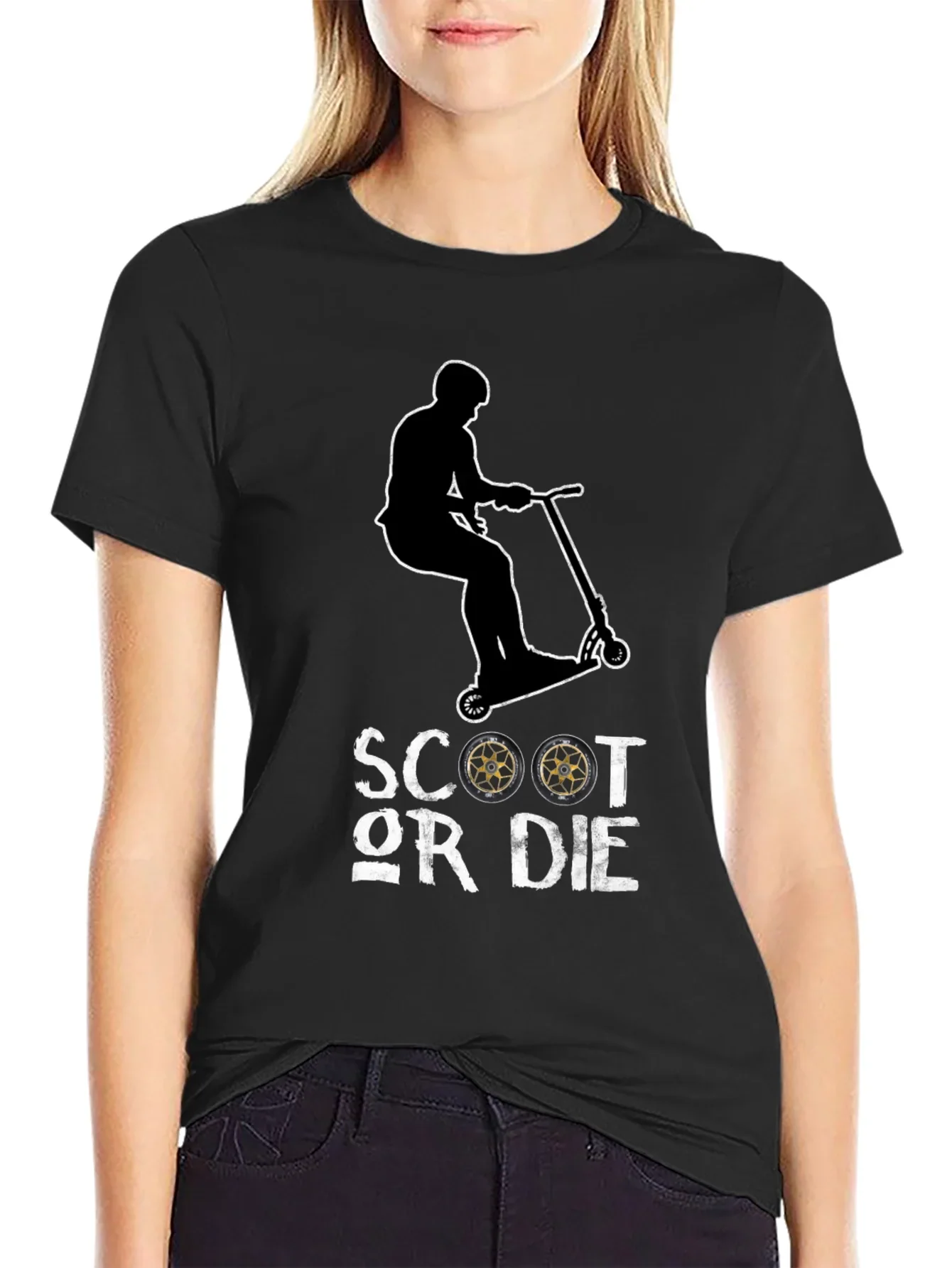 Scoot Or Die Graphic T-Shirt