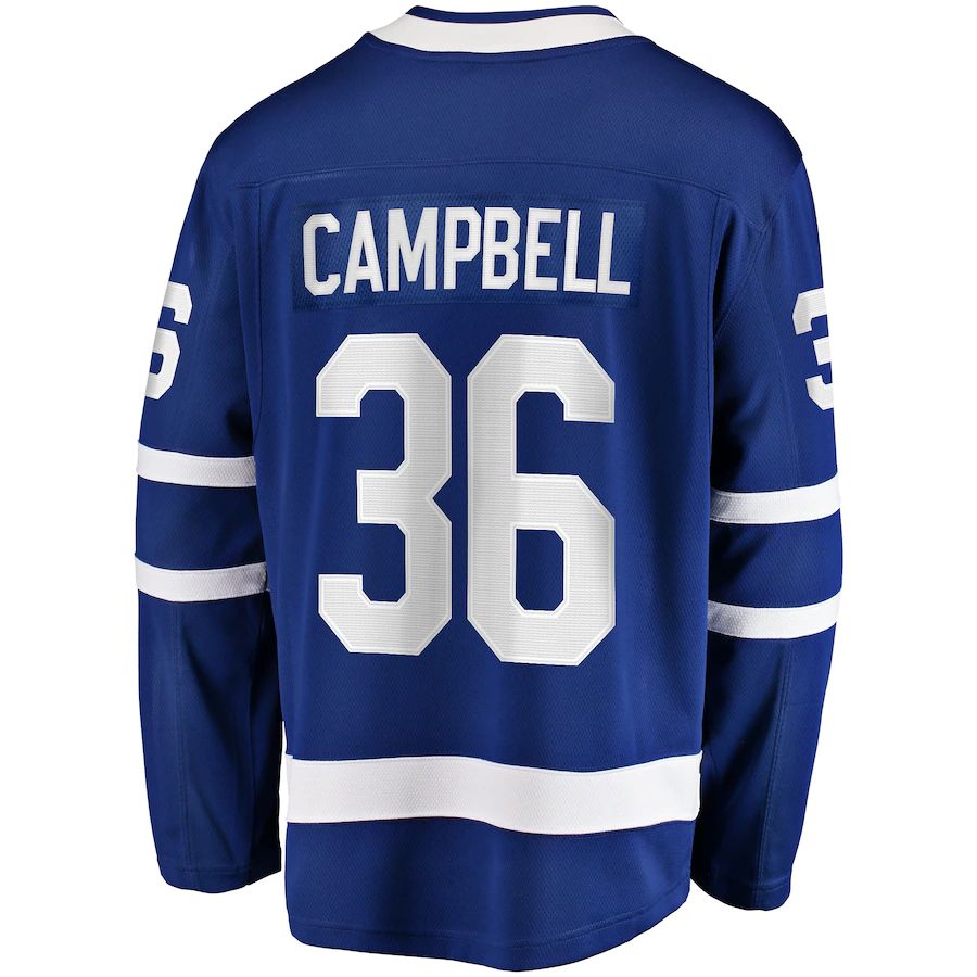 T.Maple Leafs #36 Jack Campbell Home Breakaway Player Jersey Blue Stitched American Hockey Jerseys