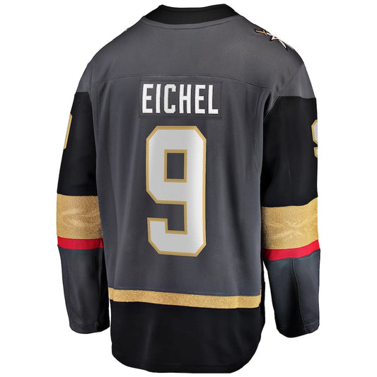 V.Golden Knights #9 Jack Eichel Alternate Breakaway Player Jersey Gray Stitched American Hockey Jerseys