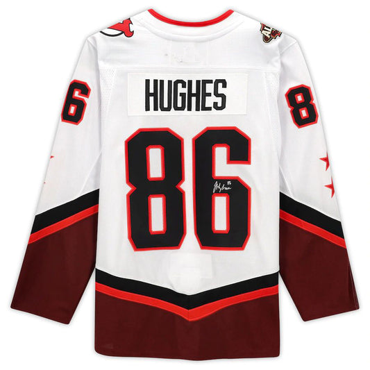 NJ.Devils #86 Jack Hughes   2022 All-Star Game White Stitched American Hockey Jerseys