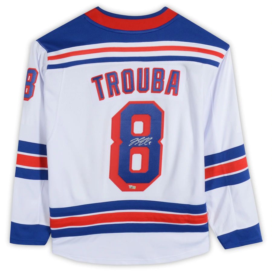NY.Rangers #8 Jacob Trouba   Breakaway Jersey White Stitched American Hockey Jerseys