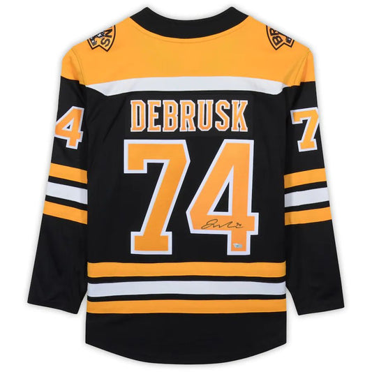 B.Bruins #74 Jake DeBrusk   Black Breakaway Jersey Stitched American Hockey Jerseys