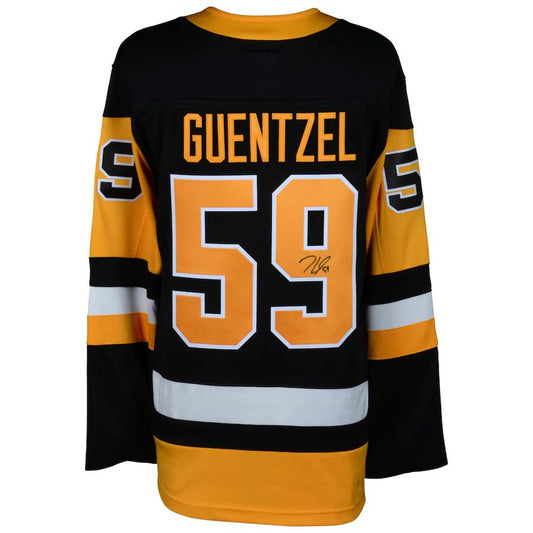 P.Penguins #59 Jake Guentzel   Black Breakaway Jersey Black Stitched American Hockey Jerseys