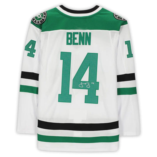D.Stars #14 Jamie Benn   Jersey White Stitched American Hockey Jerseys