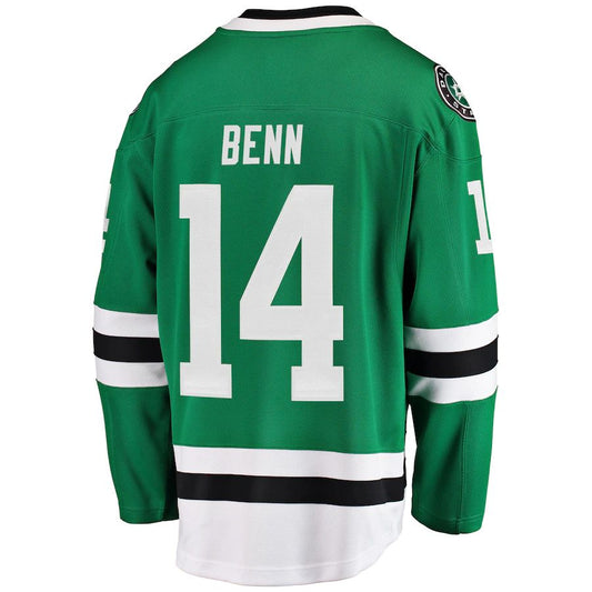 D.Stars #14 Jamie Benn Breakaway Player Jersey Green Stitched American Hockey Jerseys