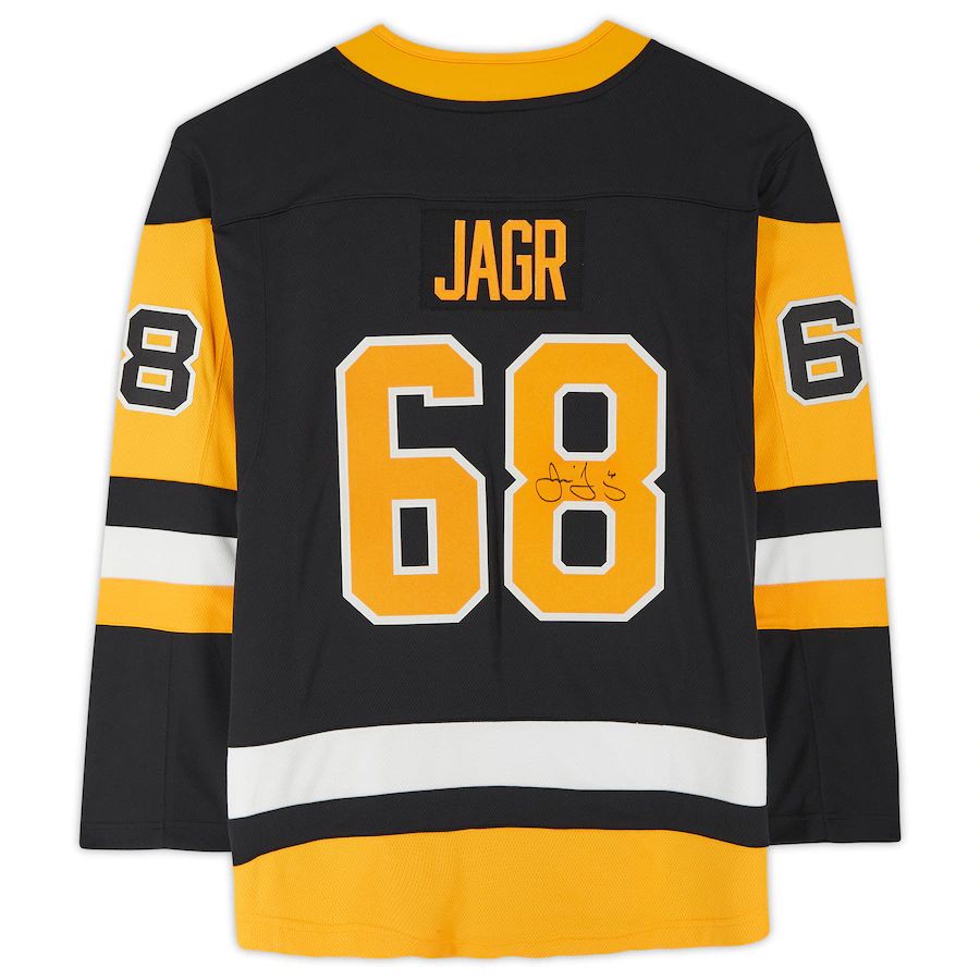 P.Penguins #68 Jaromir Jagr   Breakaway Jersey Black Stitched American Hockey Jerseys