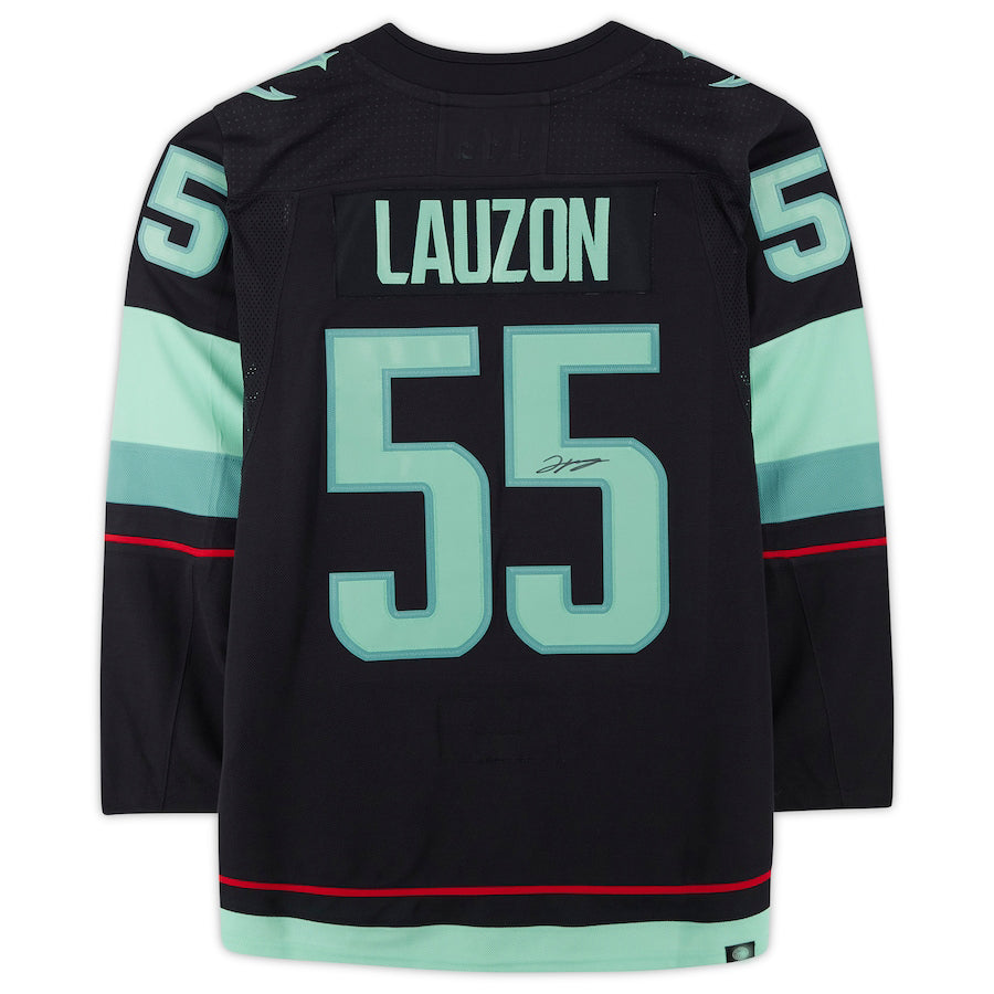 S.Kraken #55 Jeremy Lauzon   with Inaugural Season Jersey Patch Blue Stitched American Hockey Jerseys