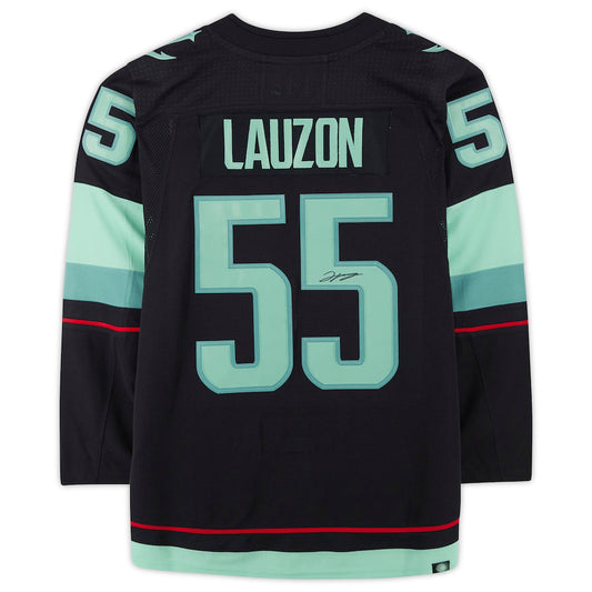 S.Kraken #55 Jeremy Lauzon   with Inaugural Season Jersey Patch Blue Stitched American Hockey Jerseys