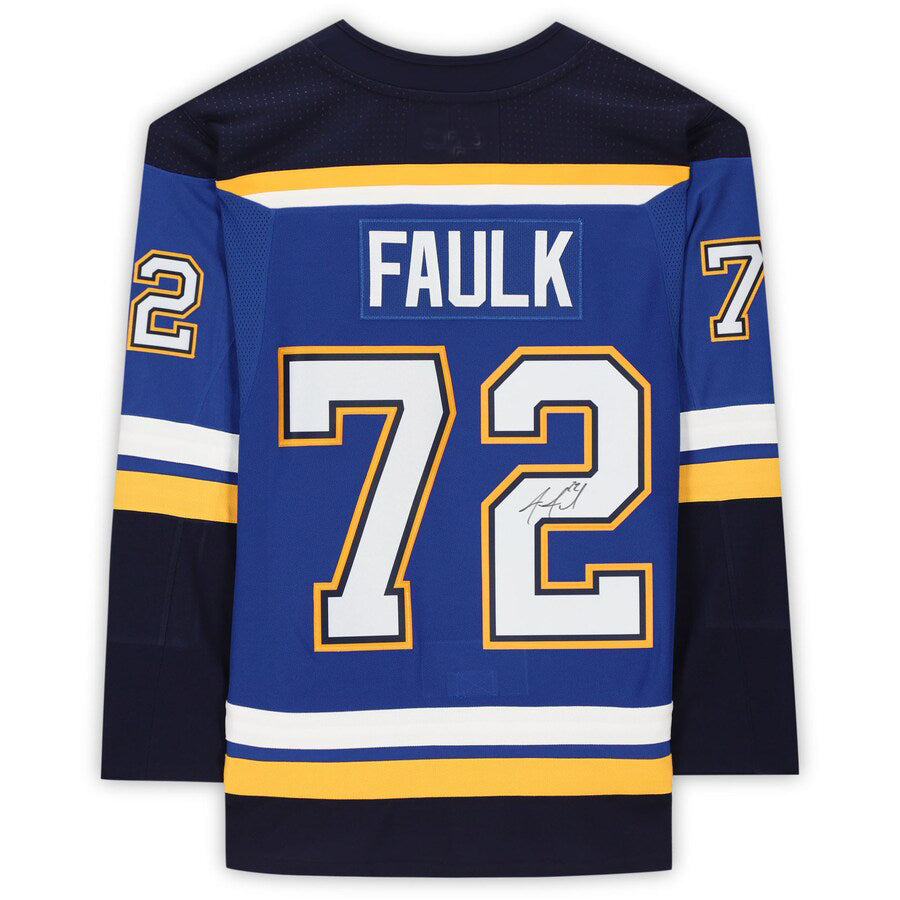 St.L.Blues #72 Justin Faulk   Blue Stitched American Hockey Jerseys